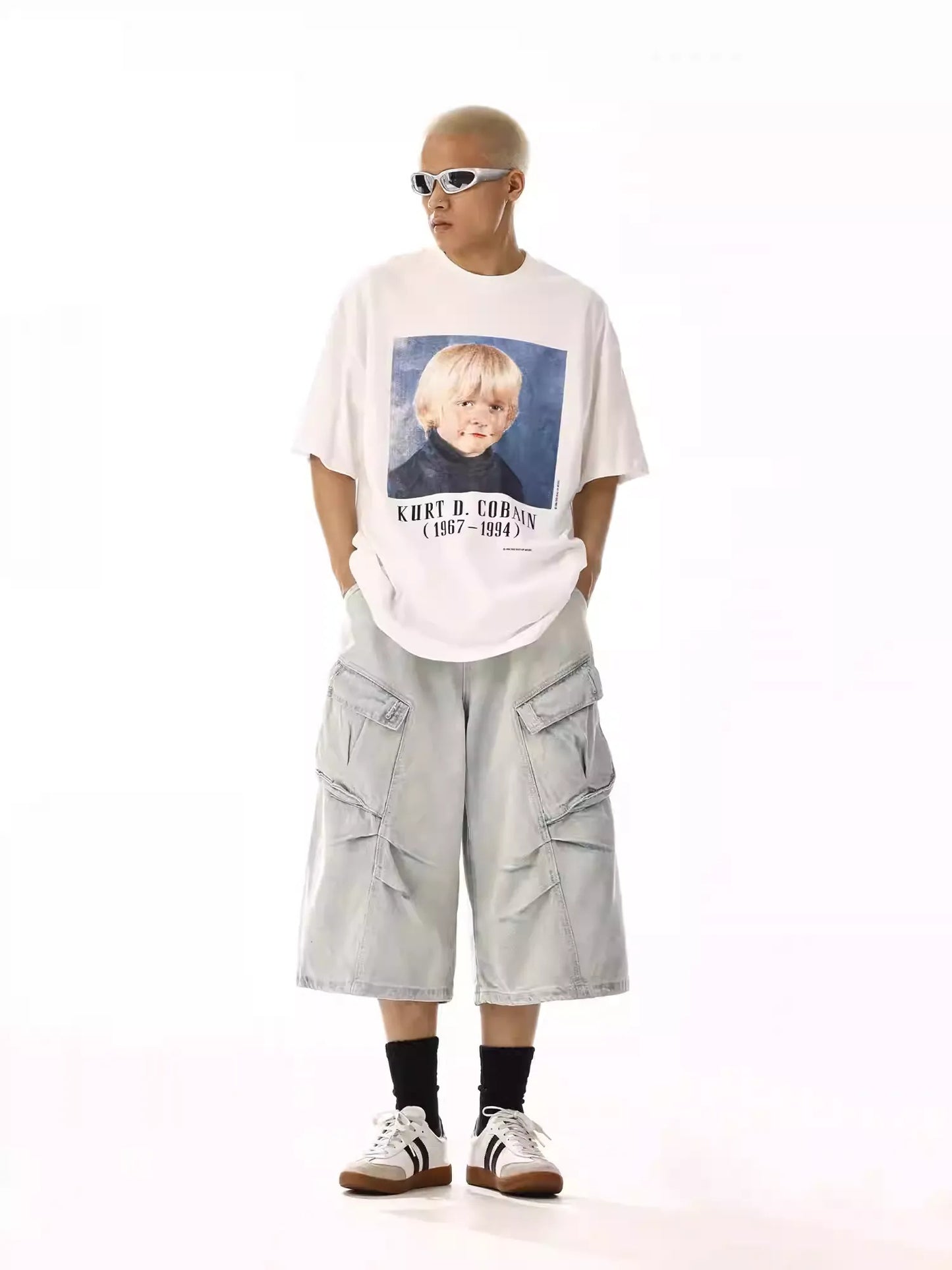 Right Blue Cargo Jorts
