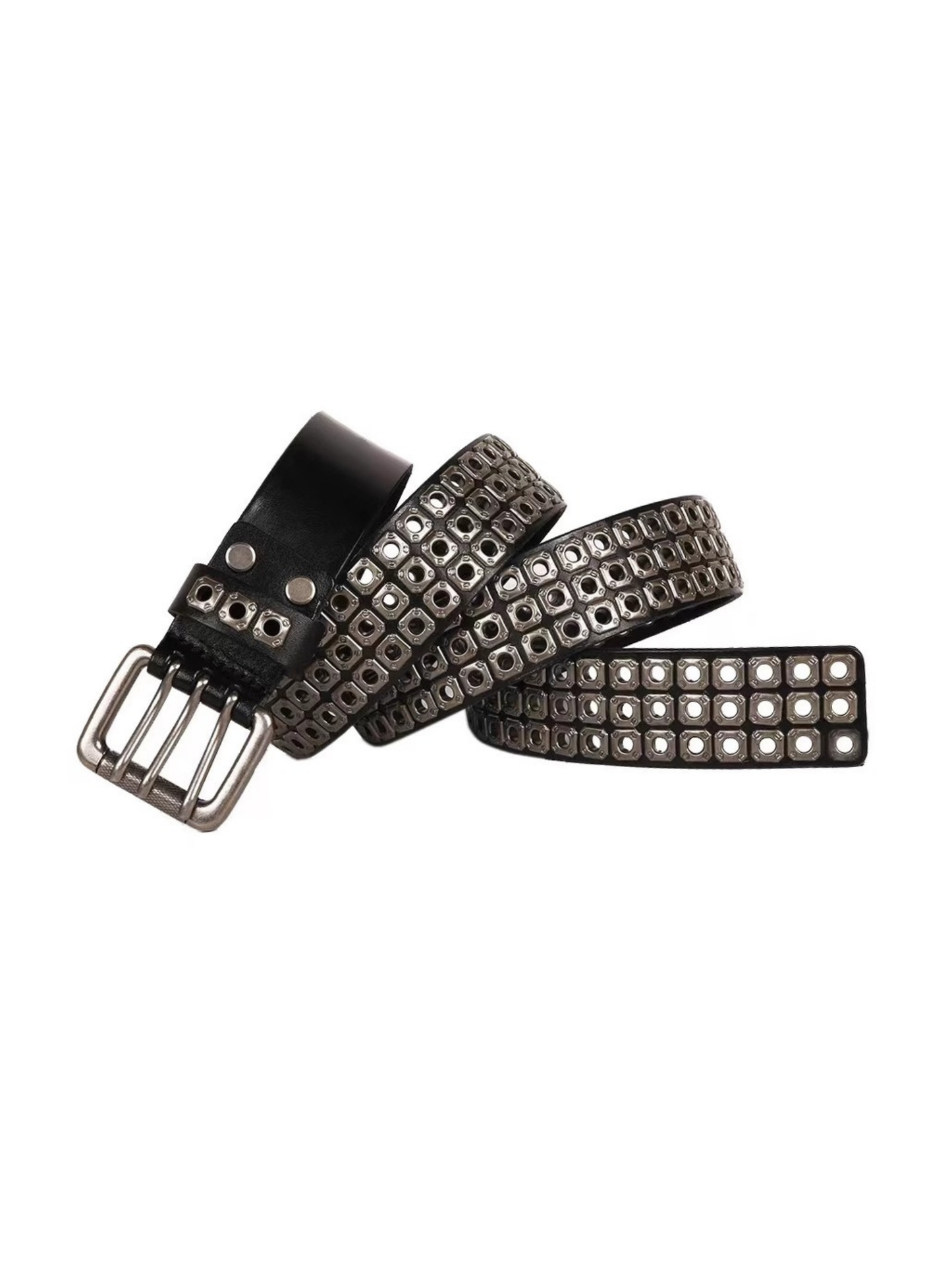 Gunmetal Studs Belt