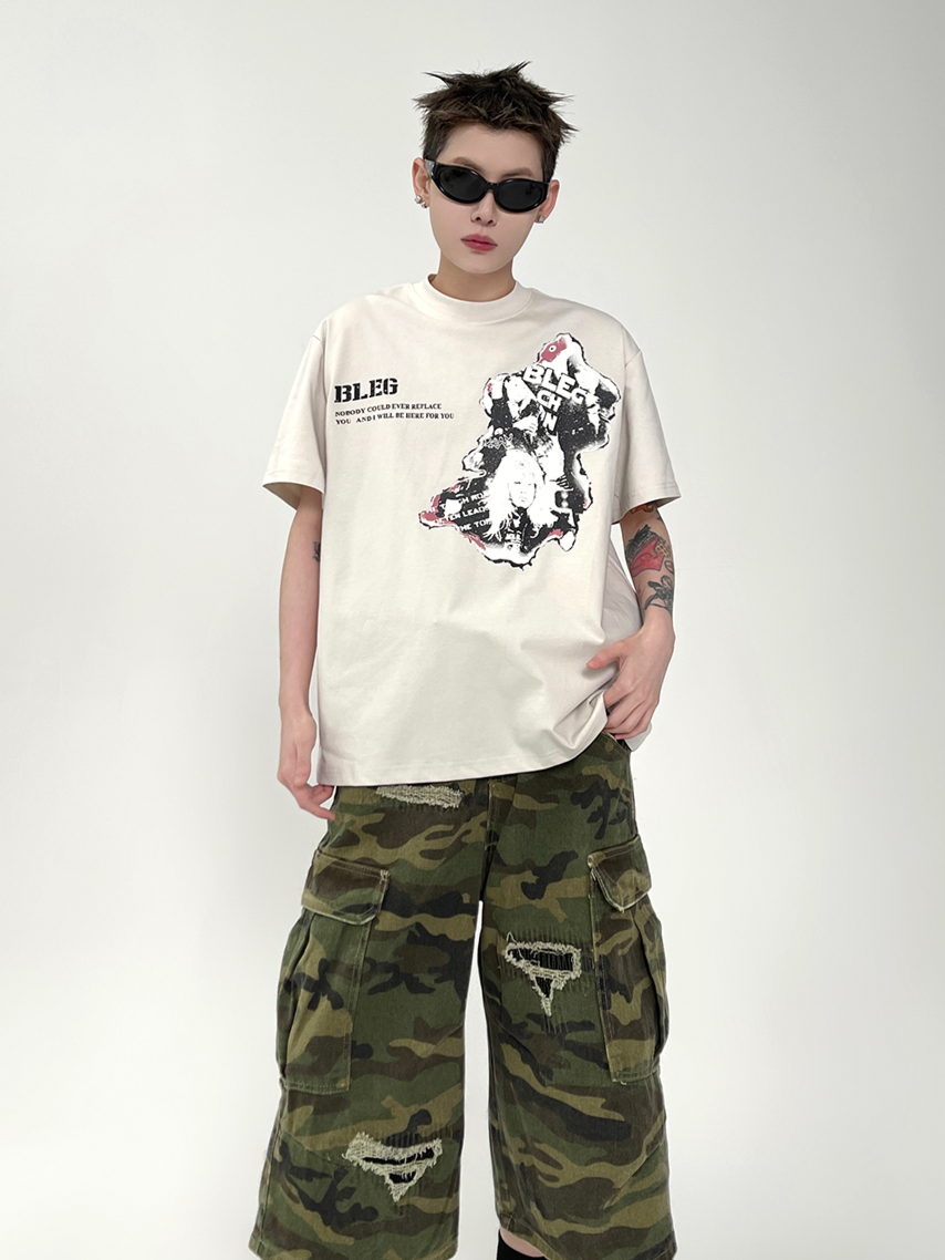 Old Portrait T-shirt (2color)