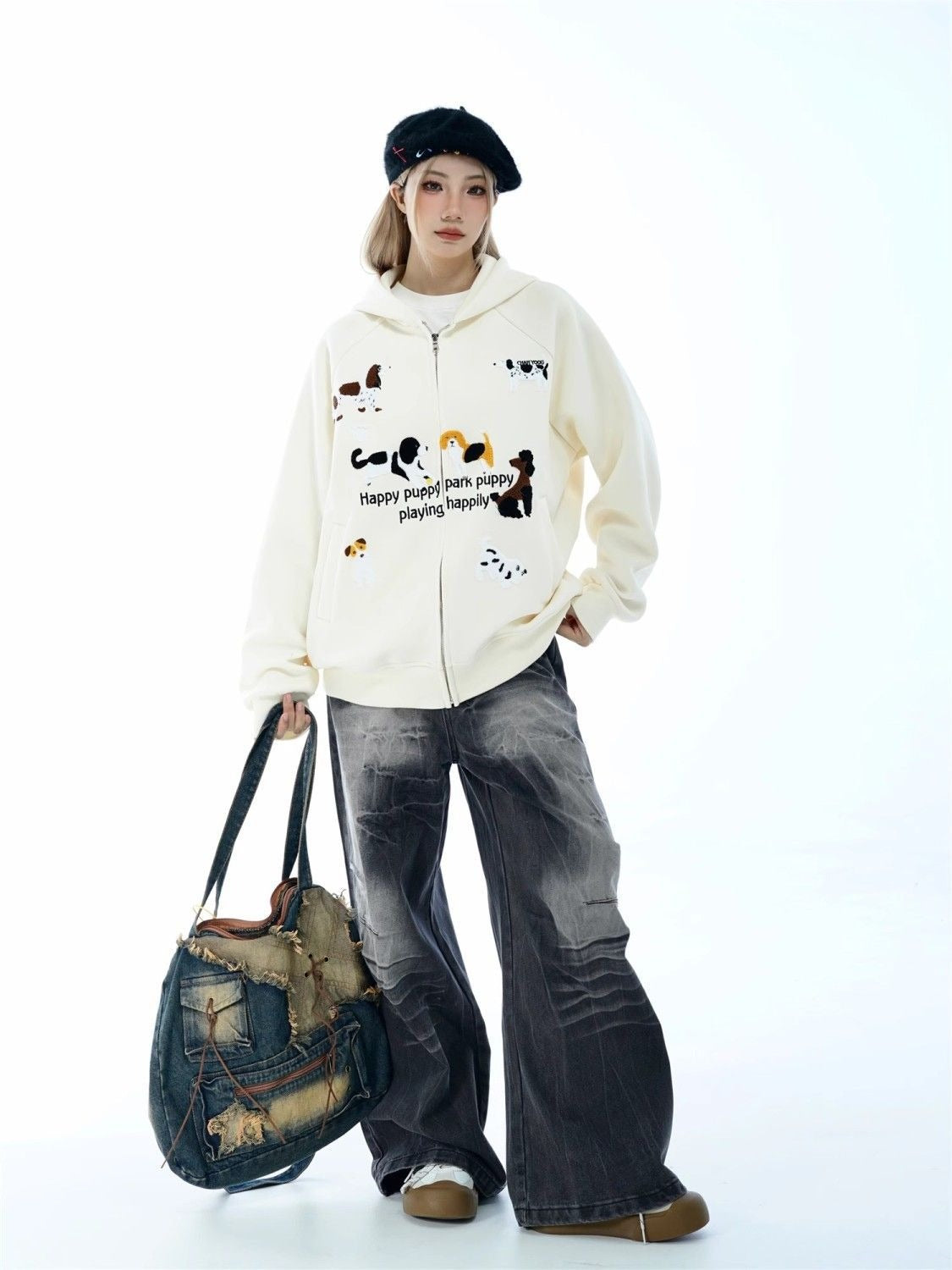 Overwashed Crack Denim
