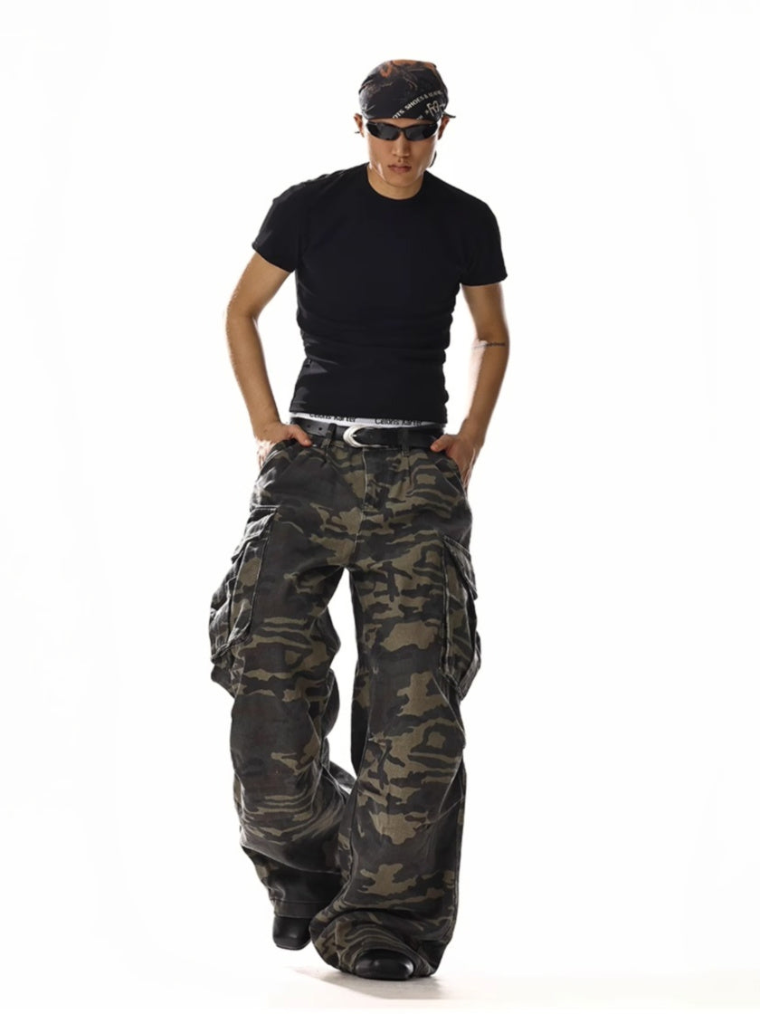 Camoflage Cargo Denim