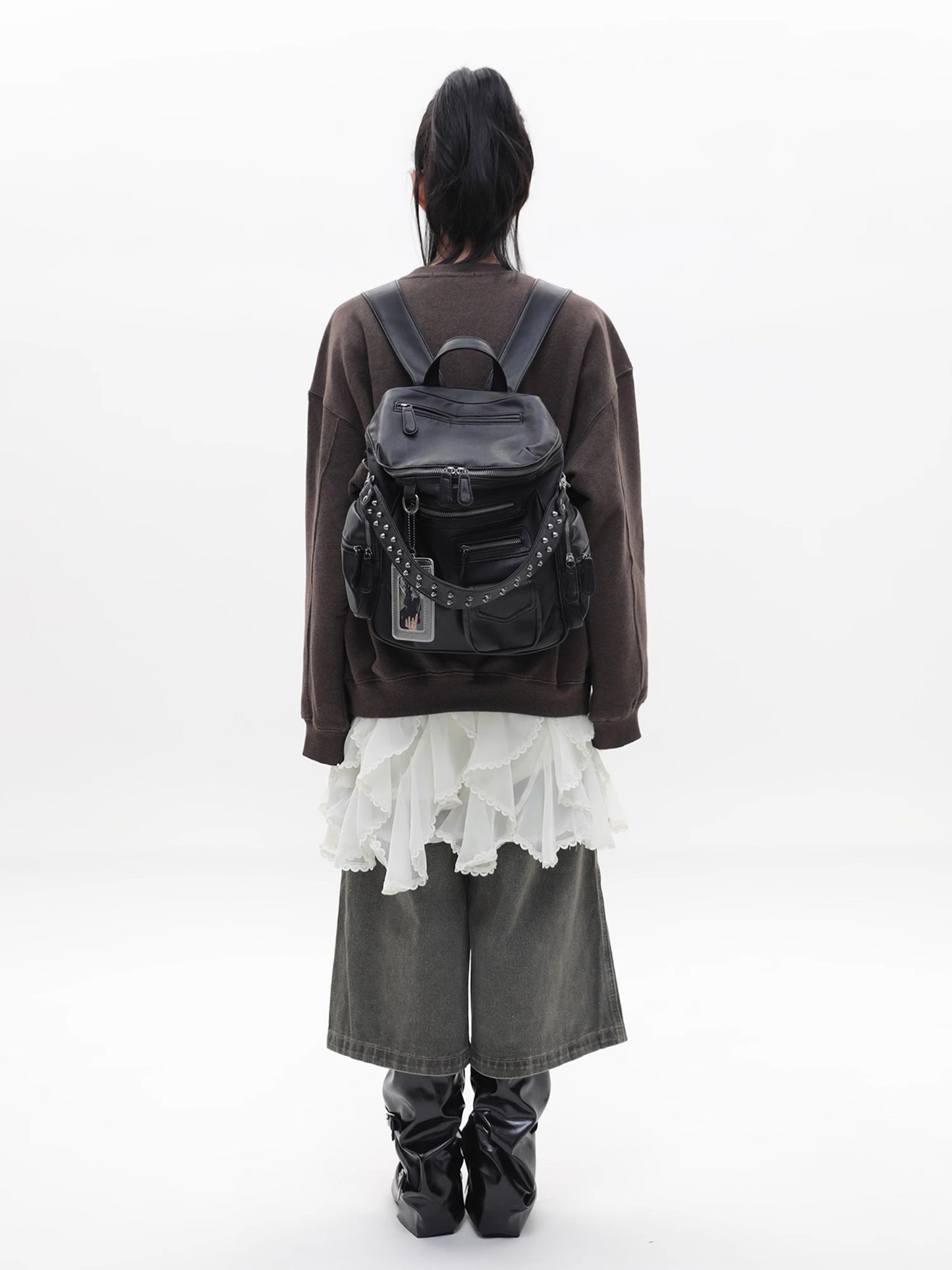 Leather Studs Backpack