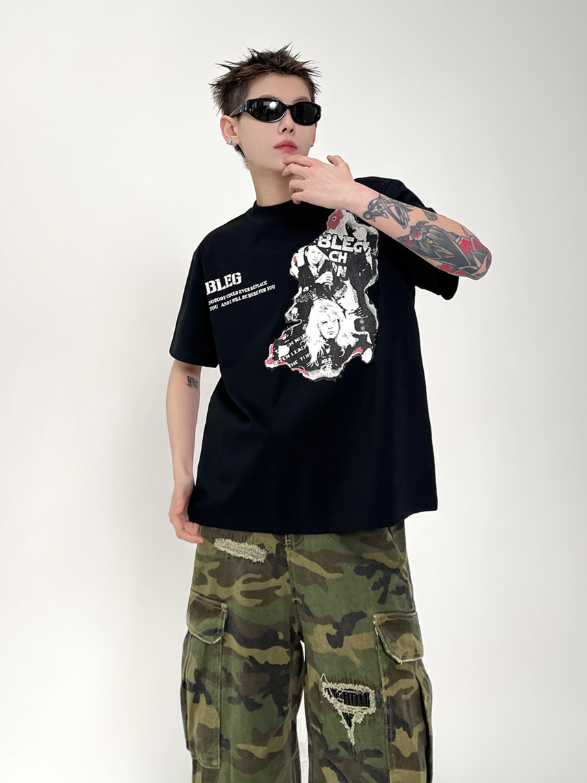 Old Portrait T-shirt (2color)