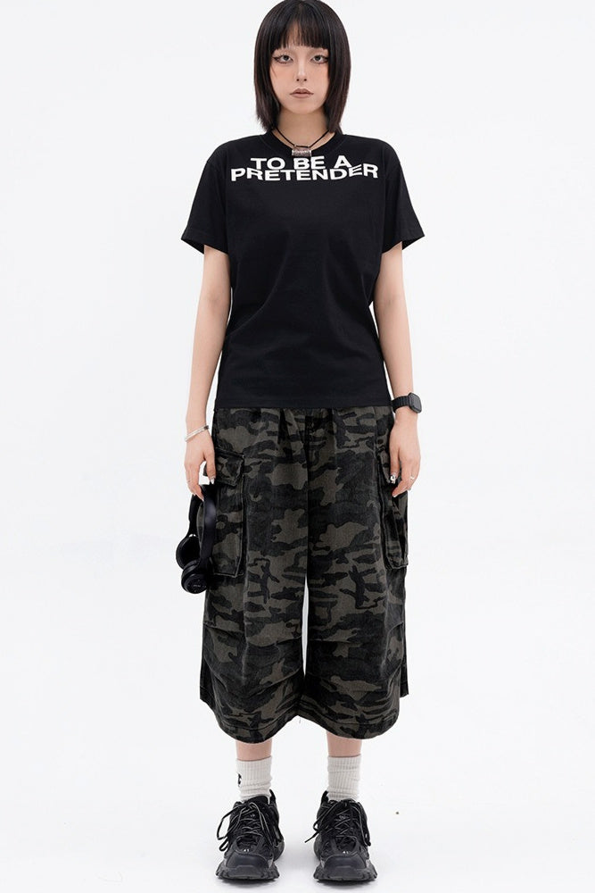 Camouflage Cargo Jorts