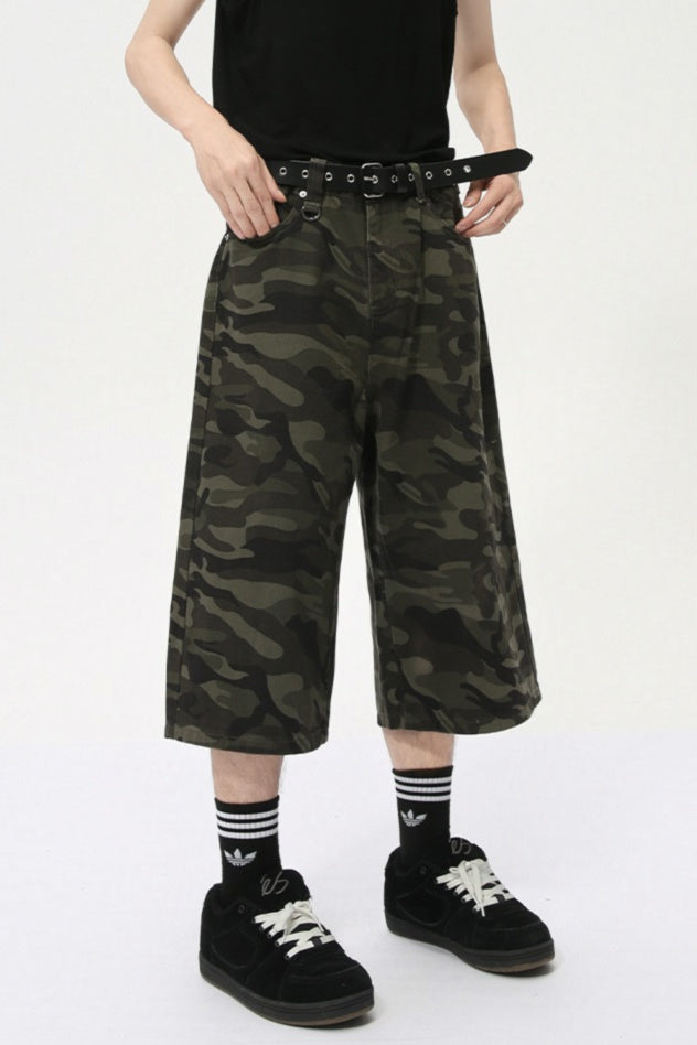 Camoflage Jorts Denim