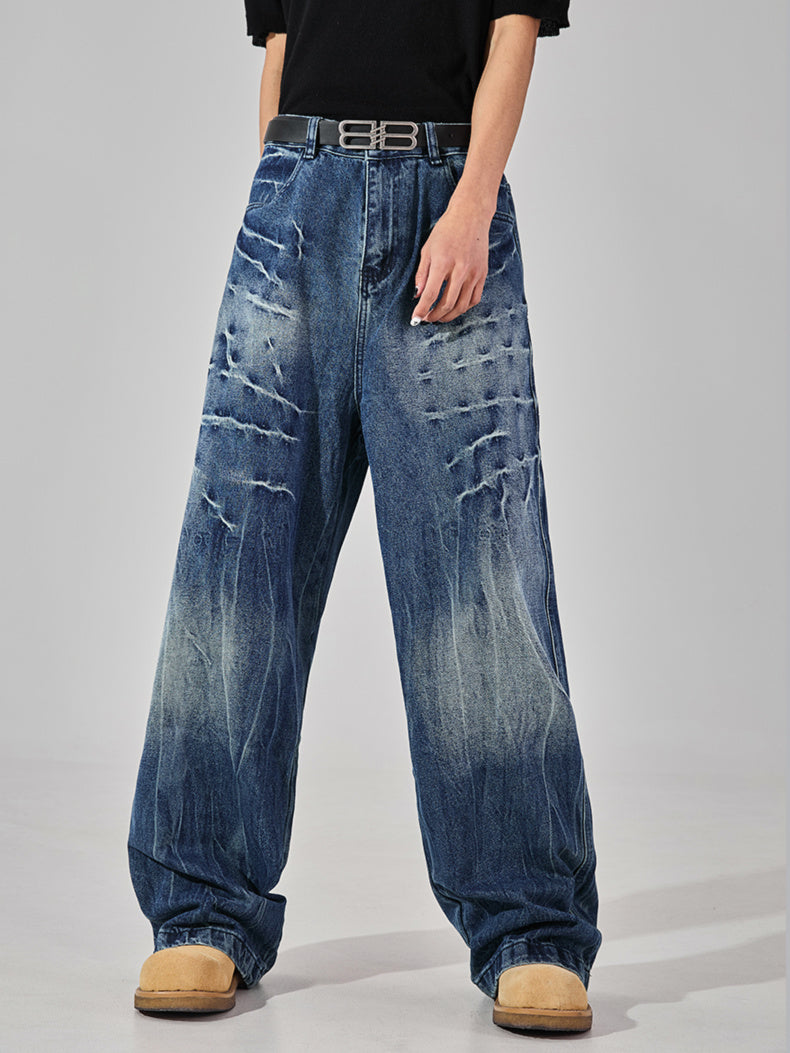Crack Thunder Washed Denim (2color)