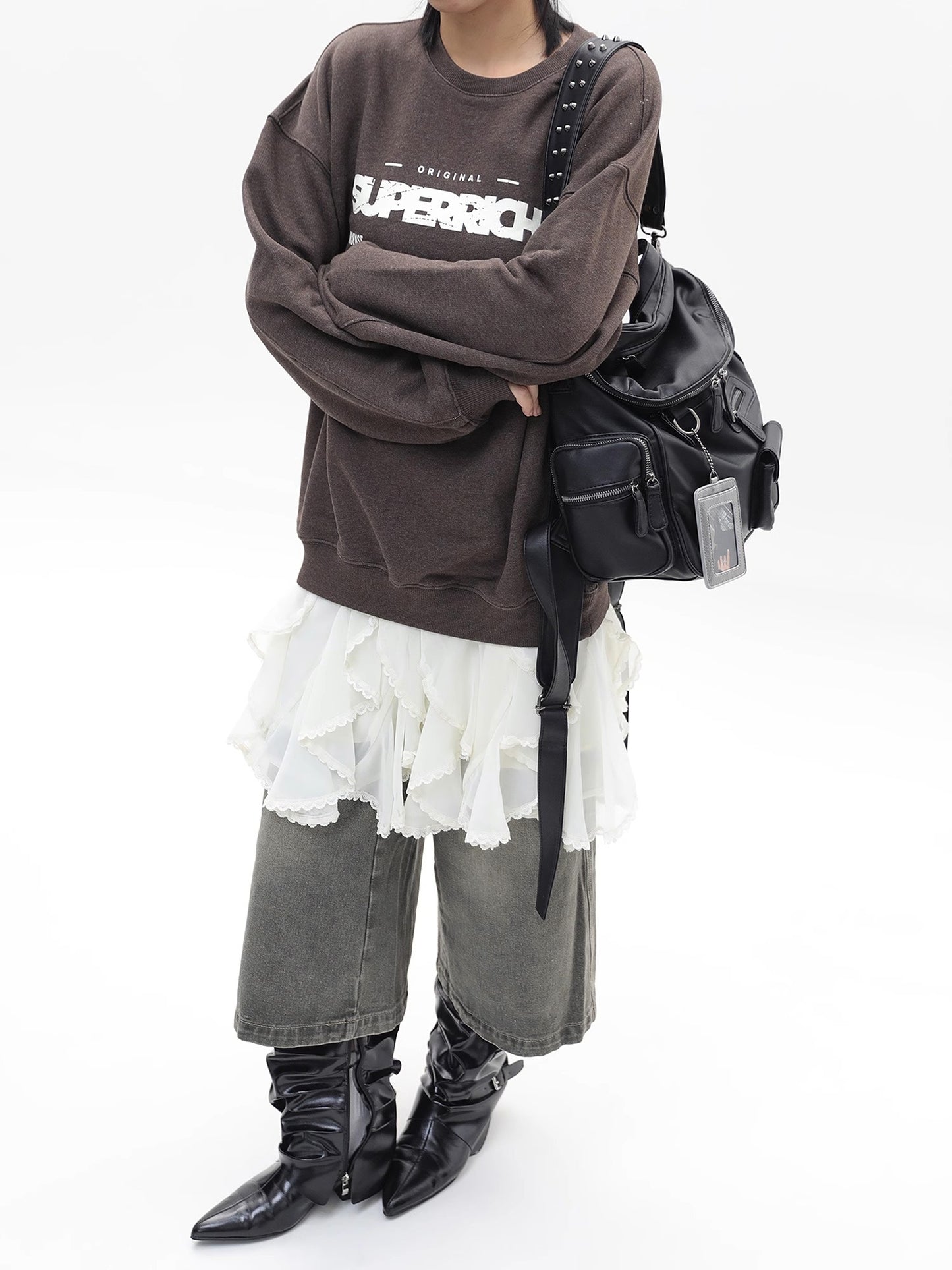 Leather Studs Backpack