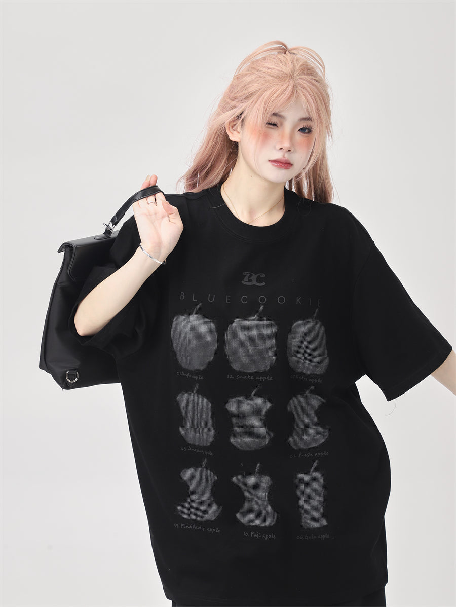 Biting Apple T-shirt (2color)