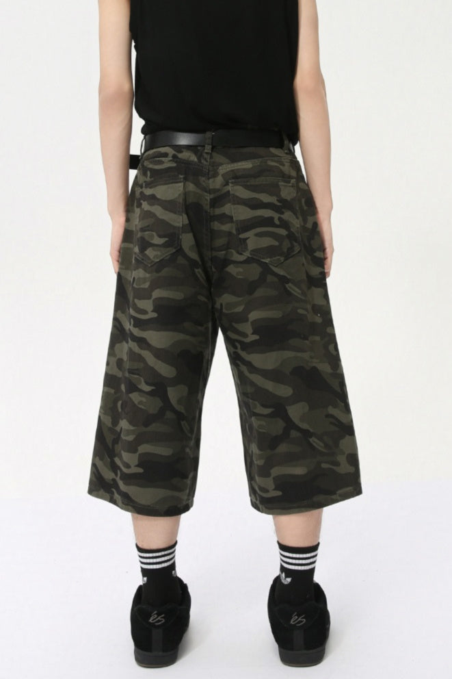 Camoflage Jorts Denim