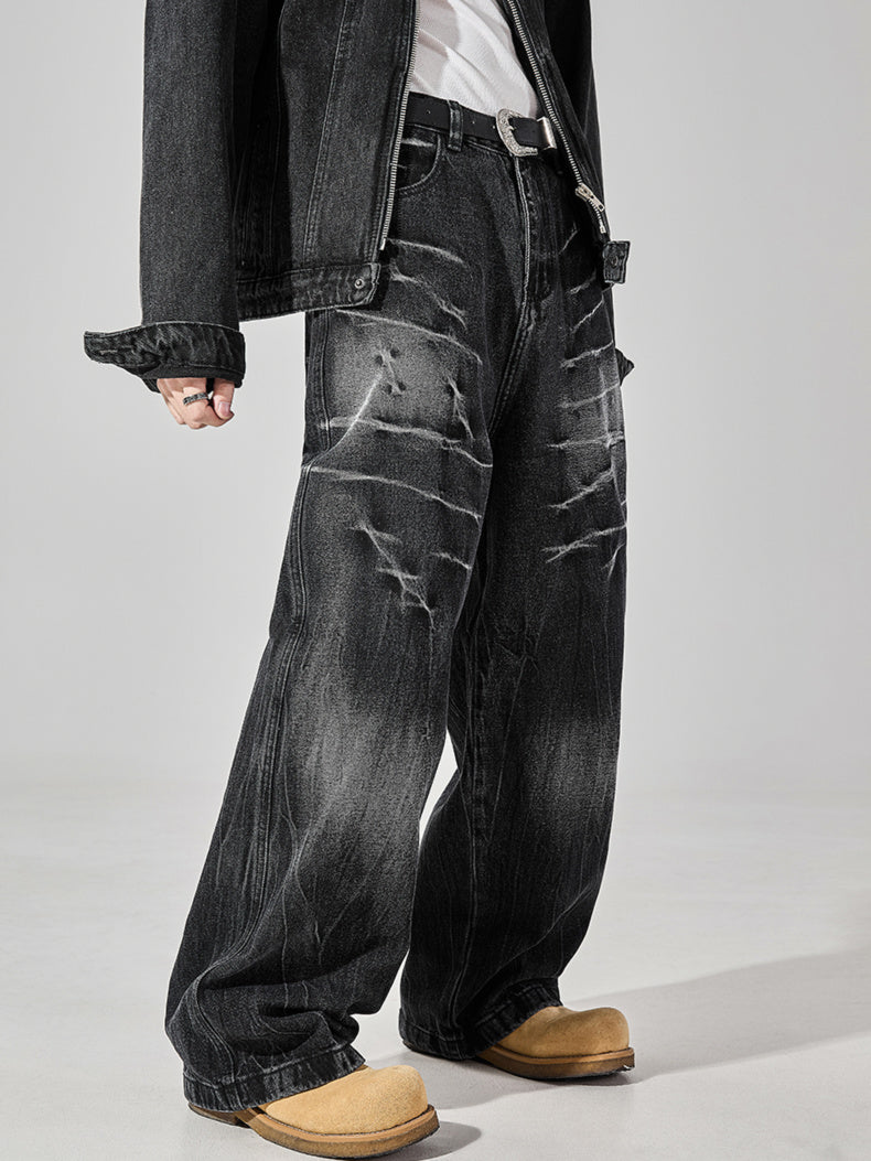 Crack Thunder Washed Denim (2color)