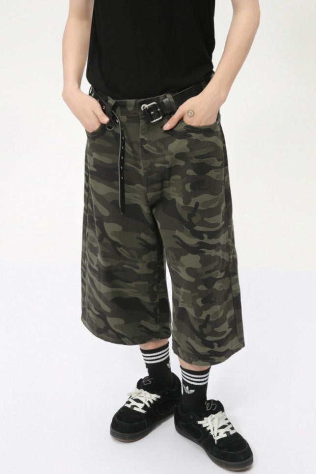 Camoflage Jorts Denim