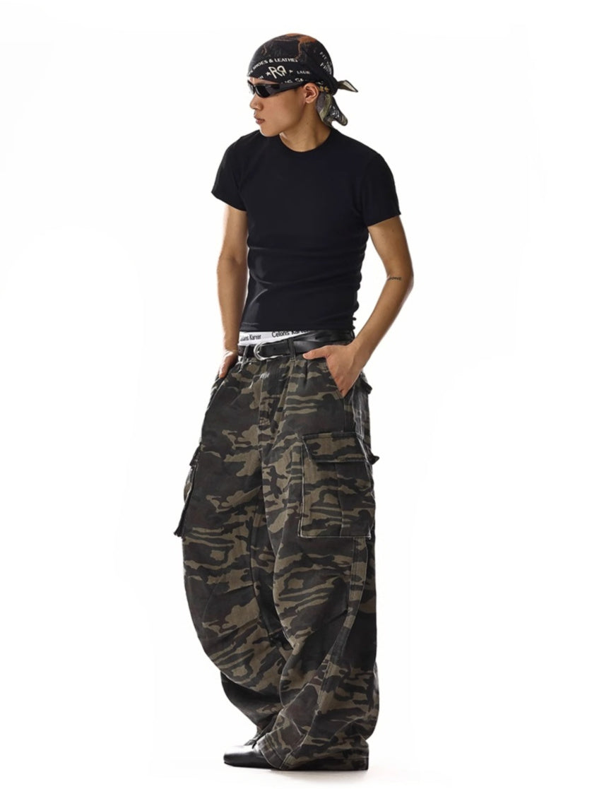 Camoflage Cargo Denim