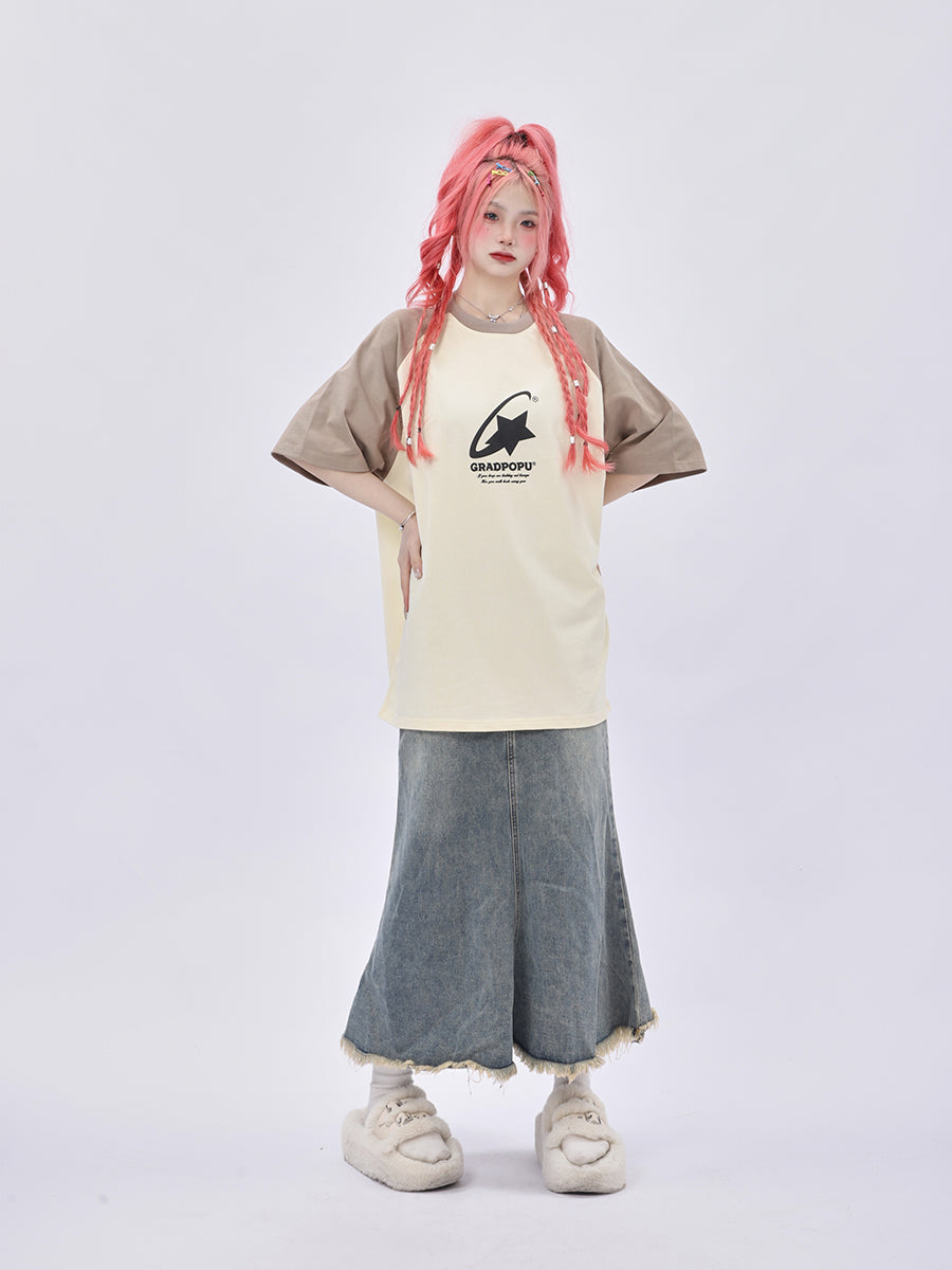 Raglan Shooting Star T-shirt (2color)