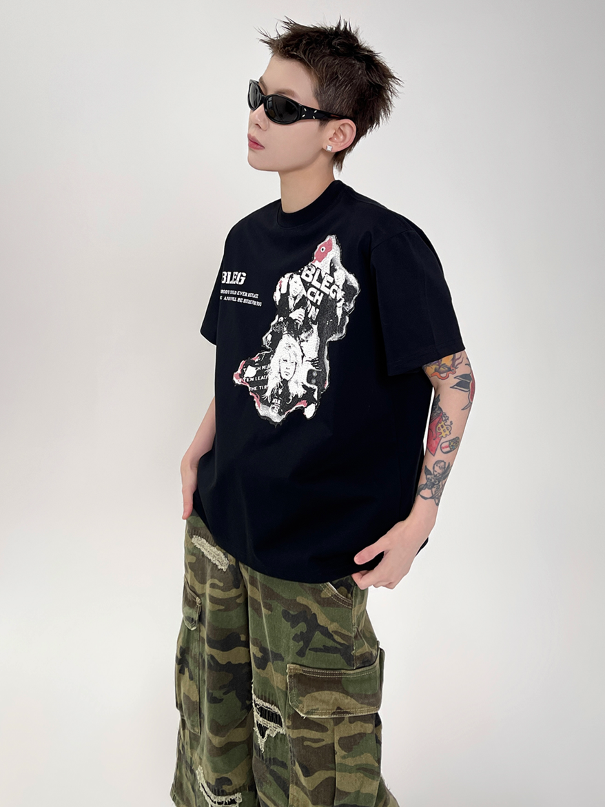 Old Portrait T-shirt (2color)