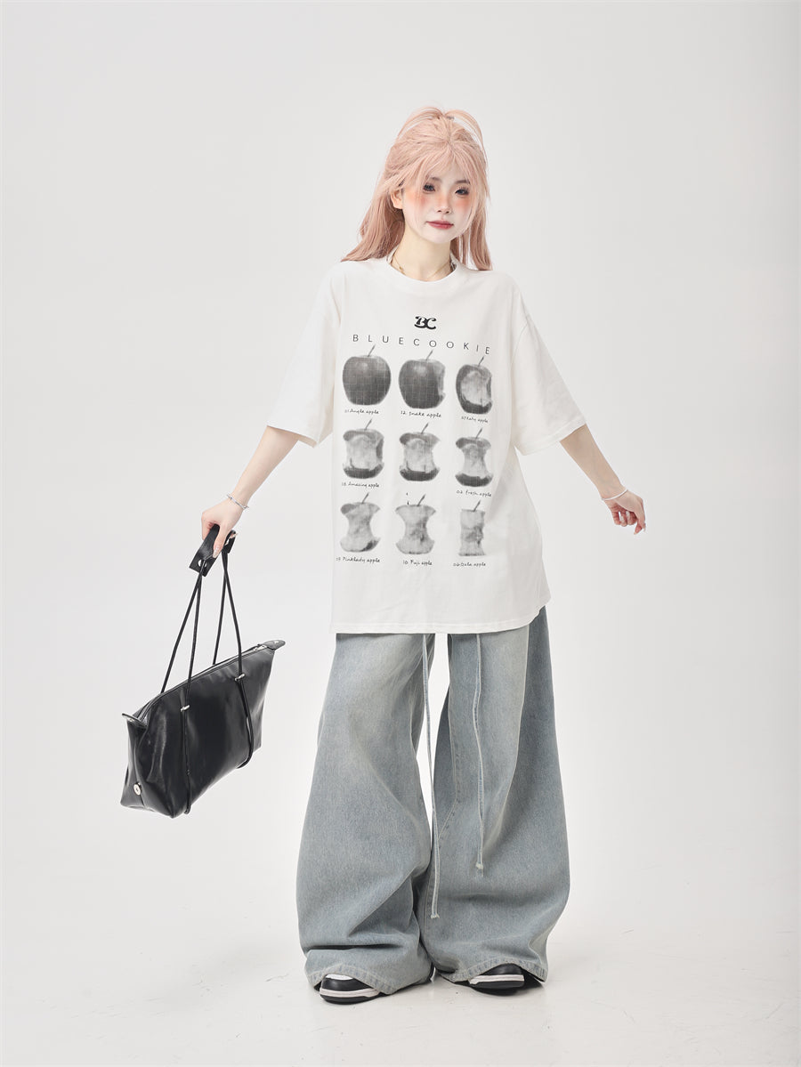 Biting Apple T-shirt (2color)