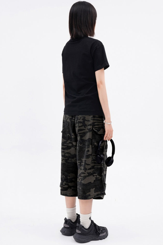 Camouflage Cargo Jorts