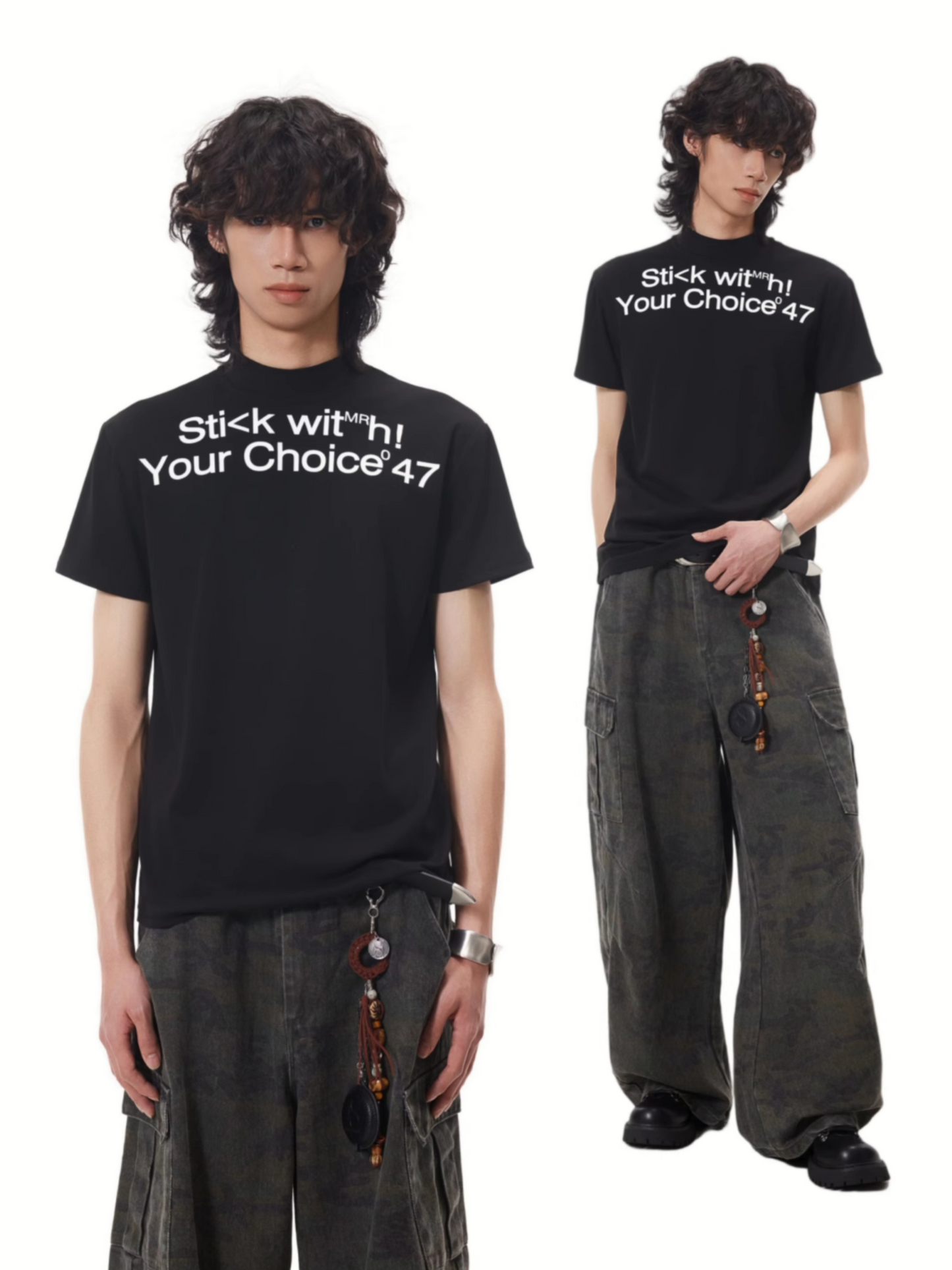 Crewneck Lettering T-shirt