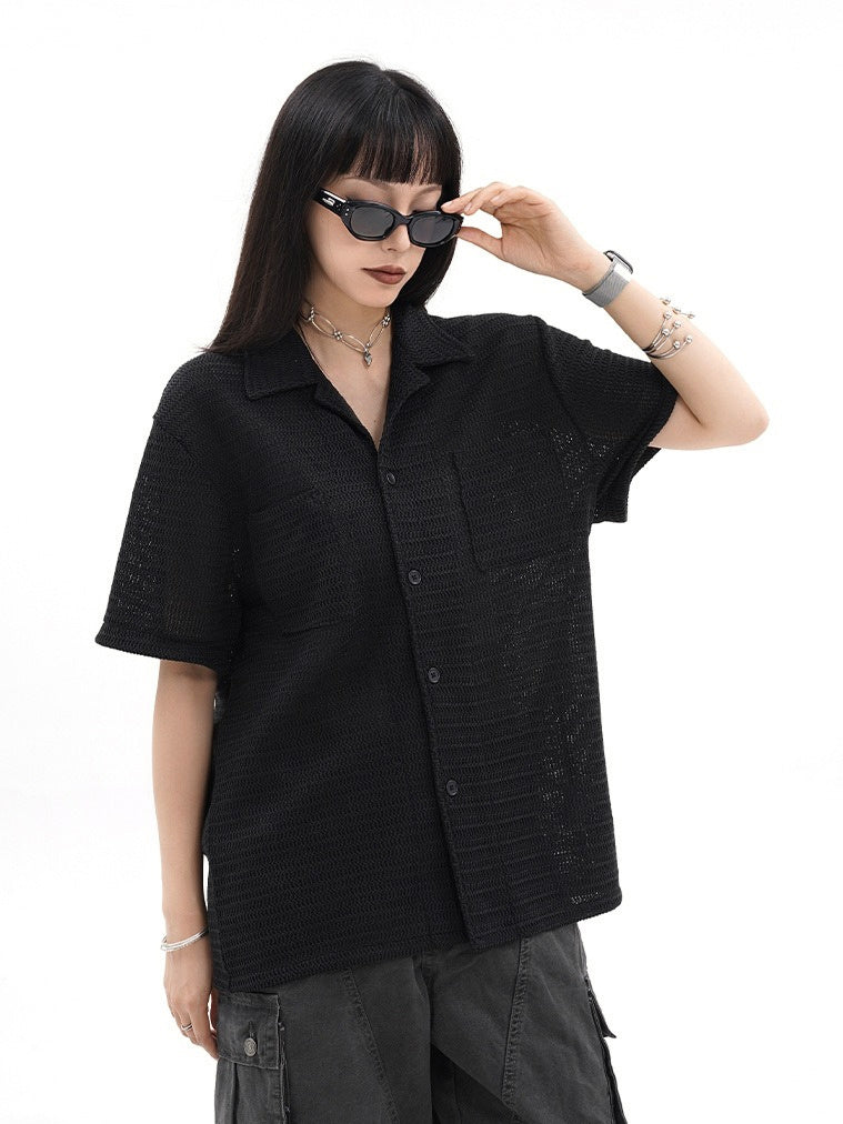 Texture Sheer Shirt (2color)