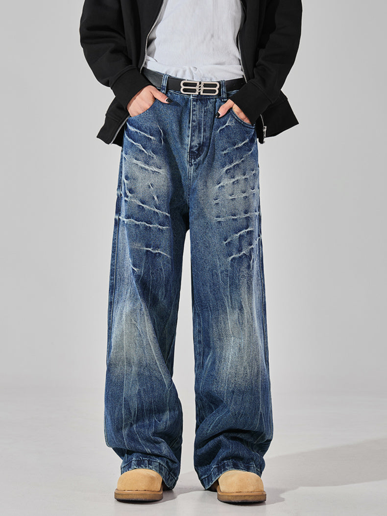 Crack Thunder Washed Denim (2color)
