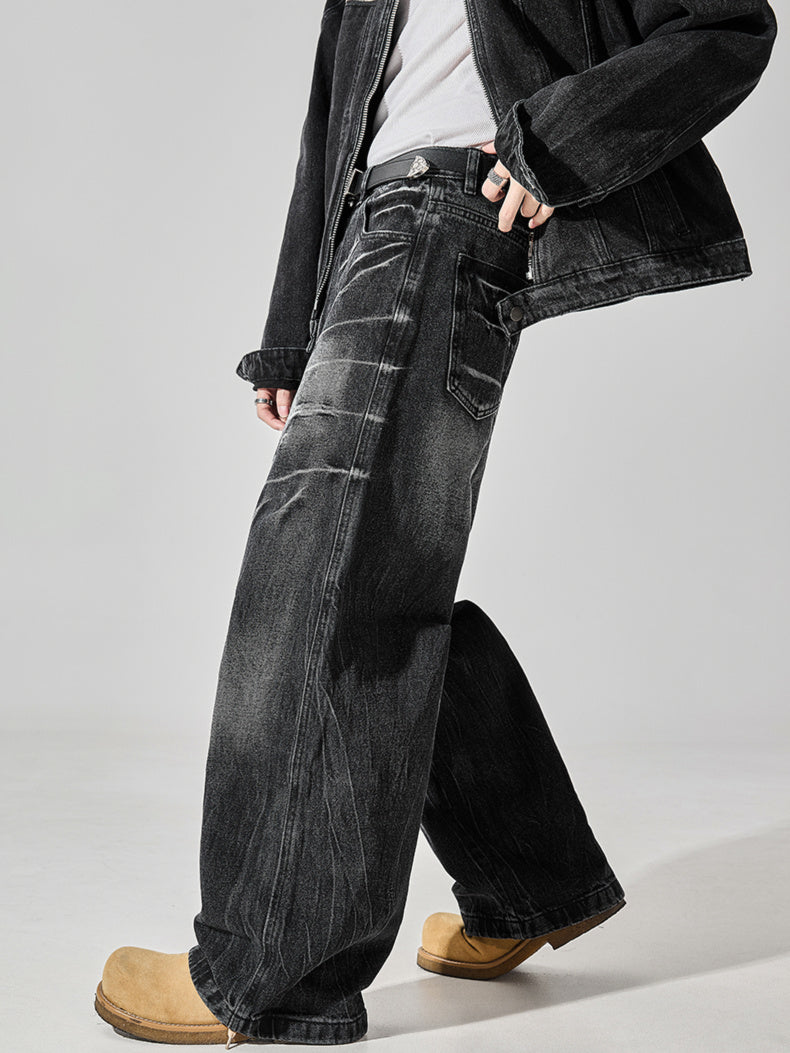 Crack Thunder Washed Denim (2color)