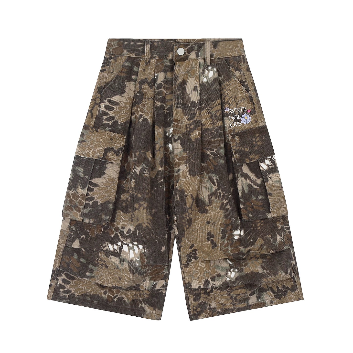 Snake Pattern Jorts