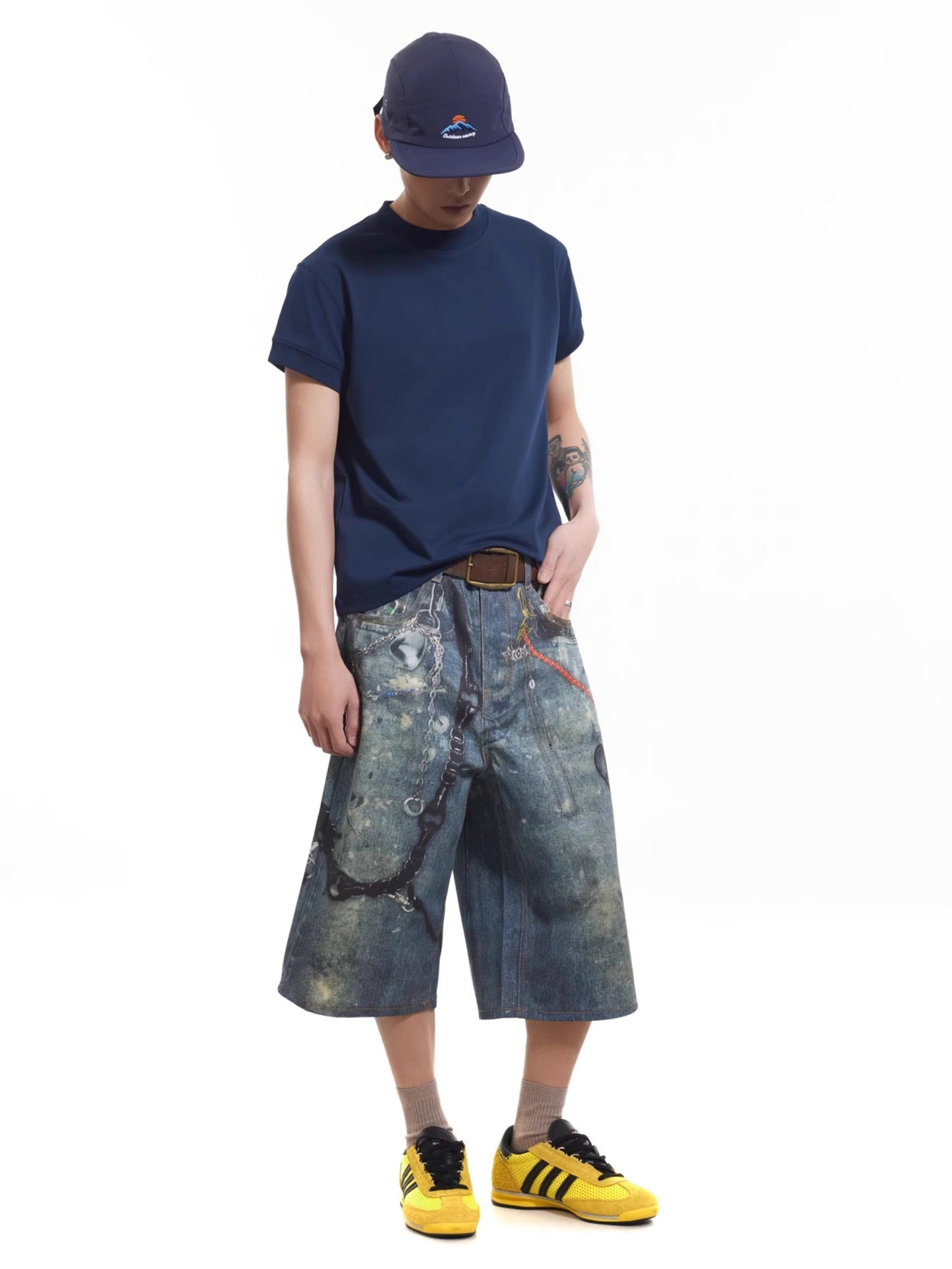 Chain Printimg Jorts