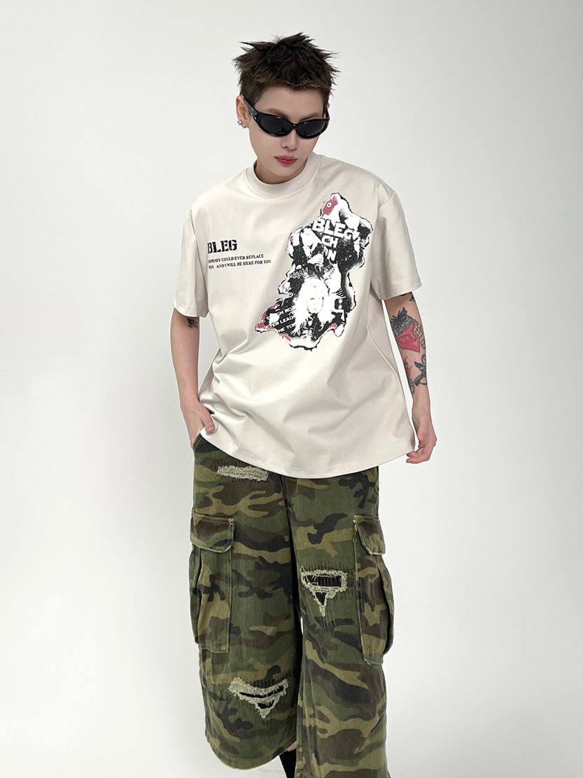 Old Portrait T-shirt (2color)