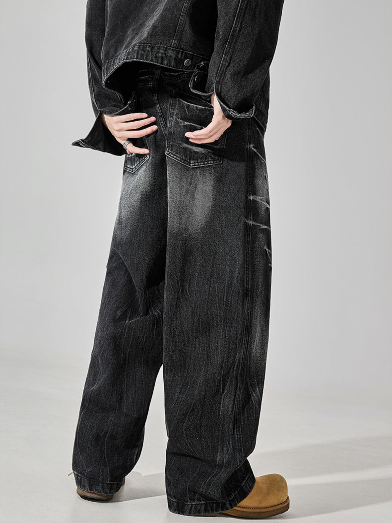 Crack Thunder Washed Denim (2color)