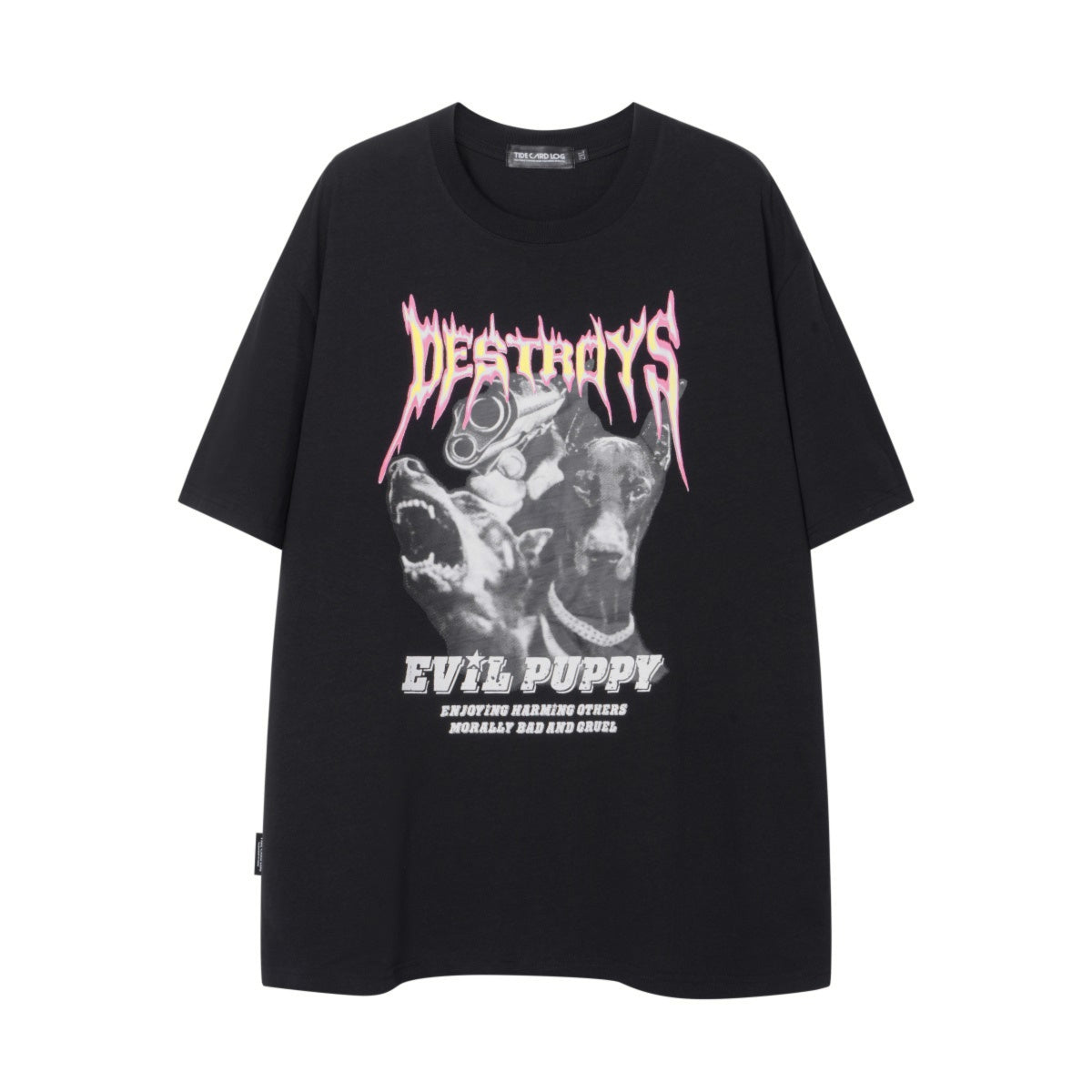 Doberman Print T-shirt (2color)
