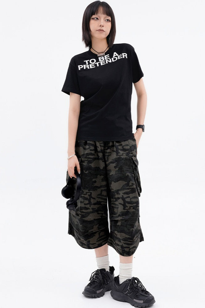 Camouflage Cargo Jorts