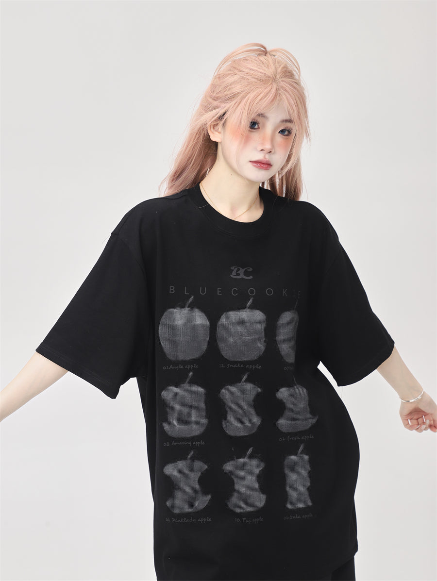 Biting Apple T-shirt (2color)