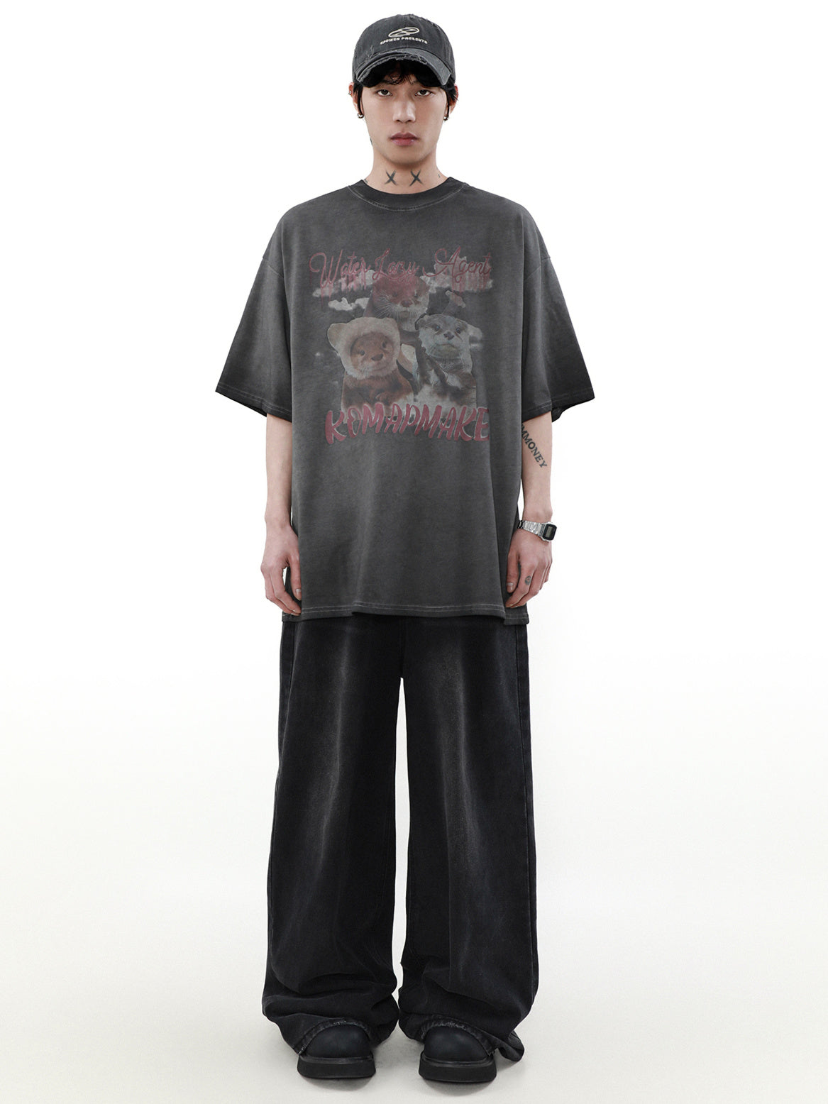 Washed Otter T-shirt (2color)