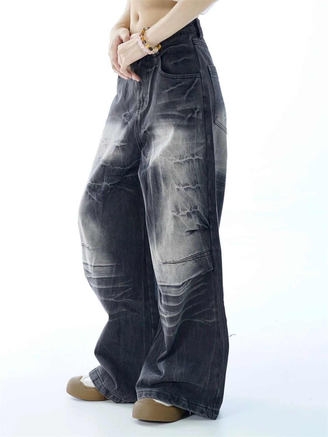 Overwashed Crack Denim