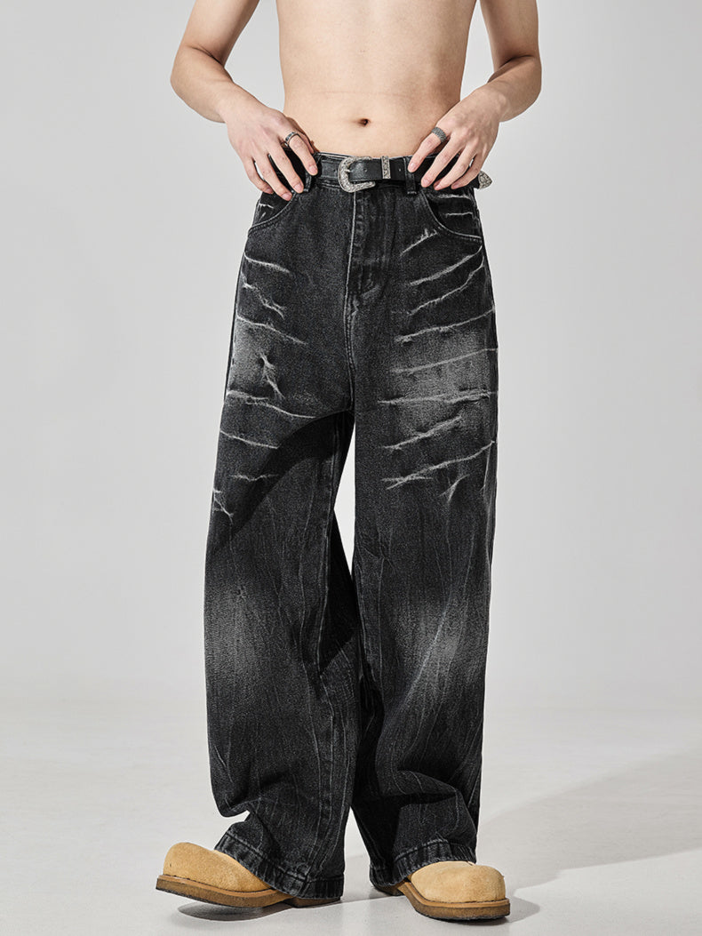 Crack Thunder Washed Denim (2color)