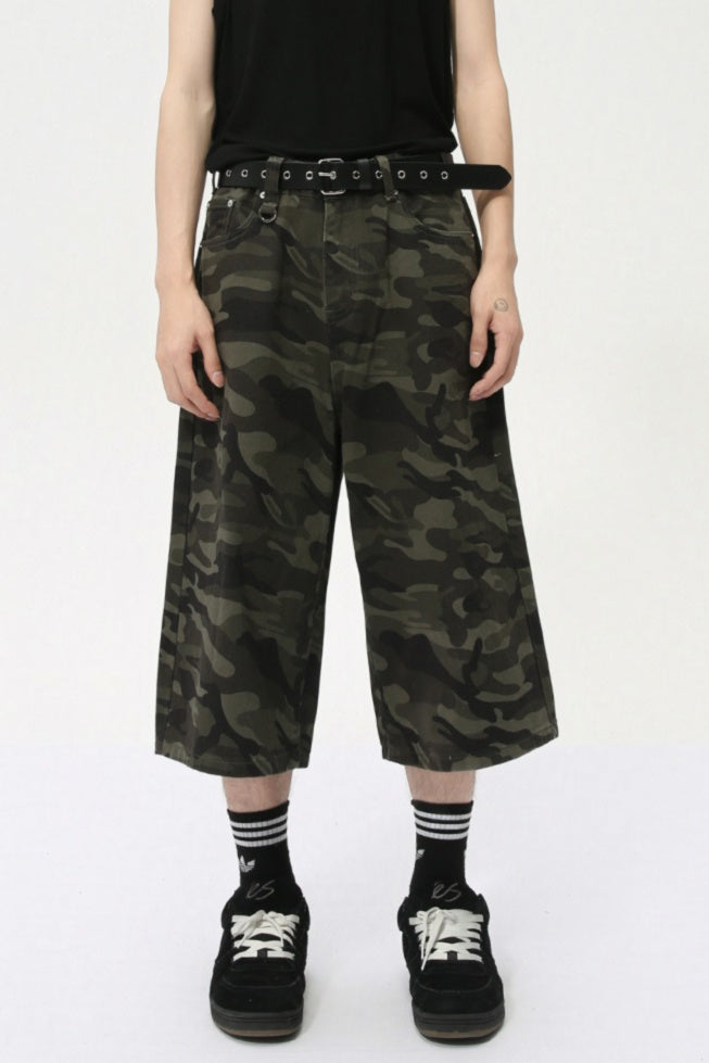 Camoflage Jorts Denim