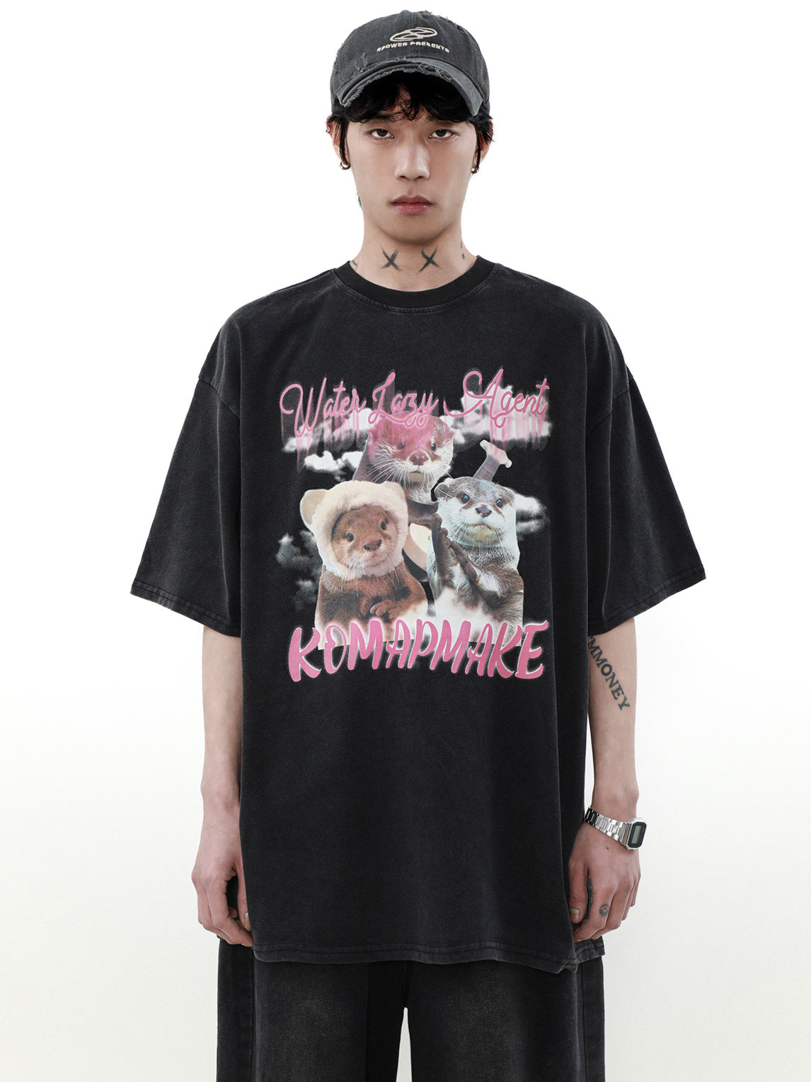 Washed Otter T-shirt (2color)