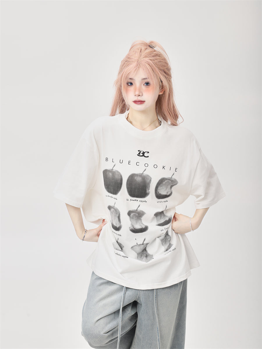 Biting Apple T-shirt (2color)