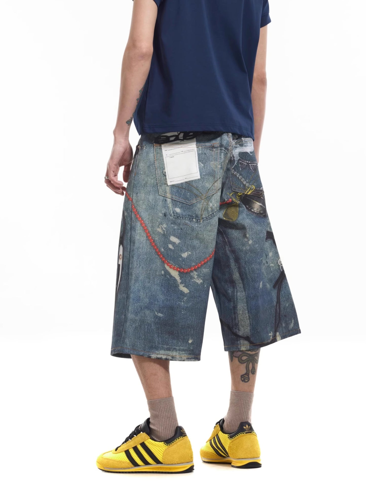 Chain Printimg Jorts