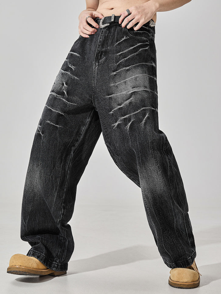 Crack Thunder Washed Denim (2color)
