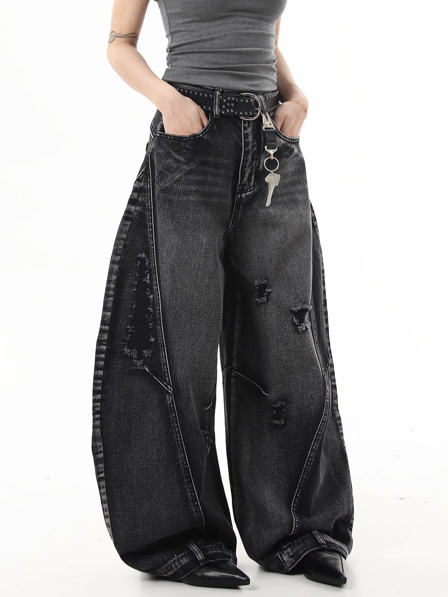 Curve Destroyed Denim