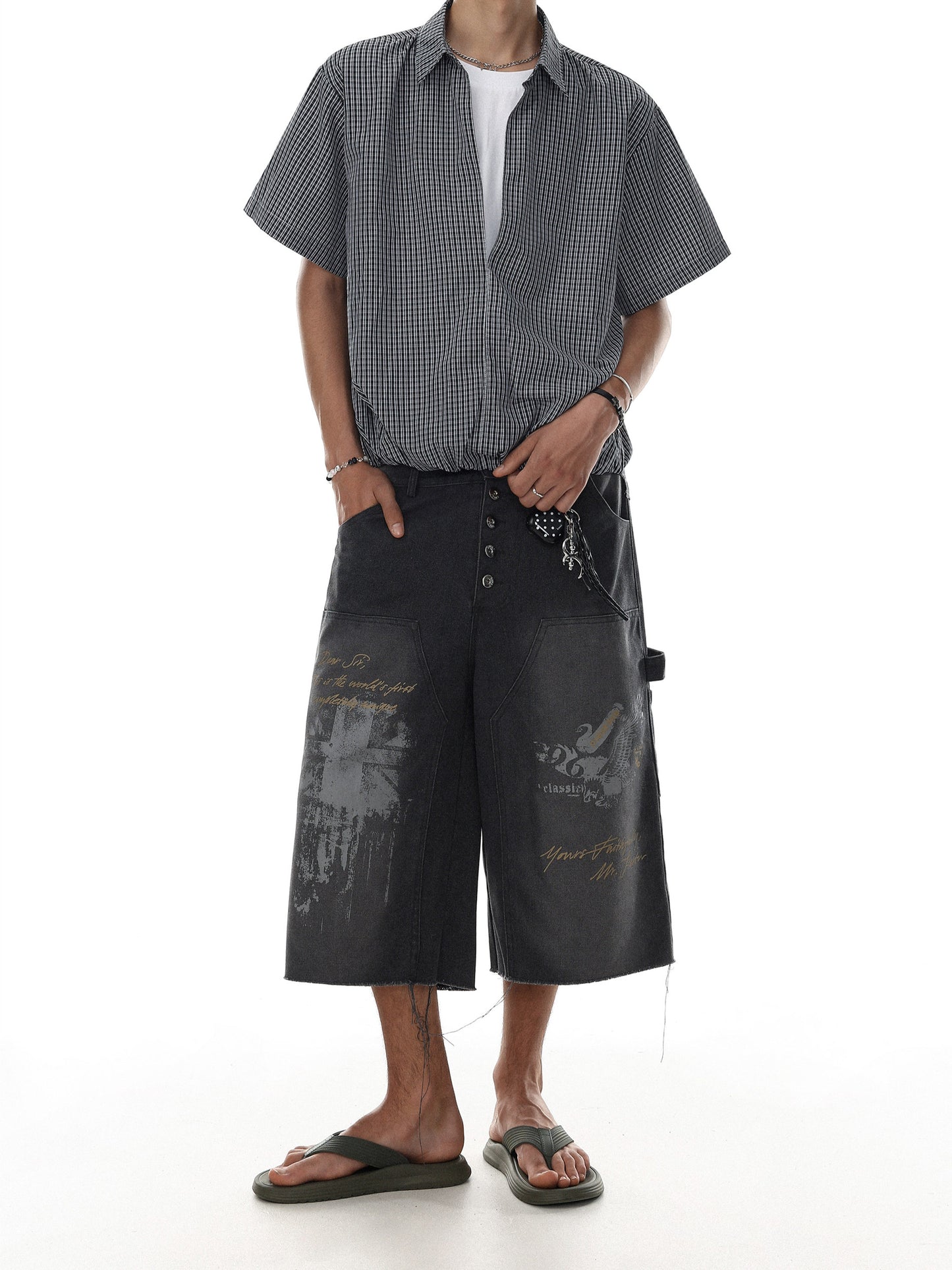 Street Vintage Wide Cropped Denim
