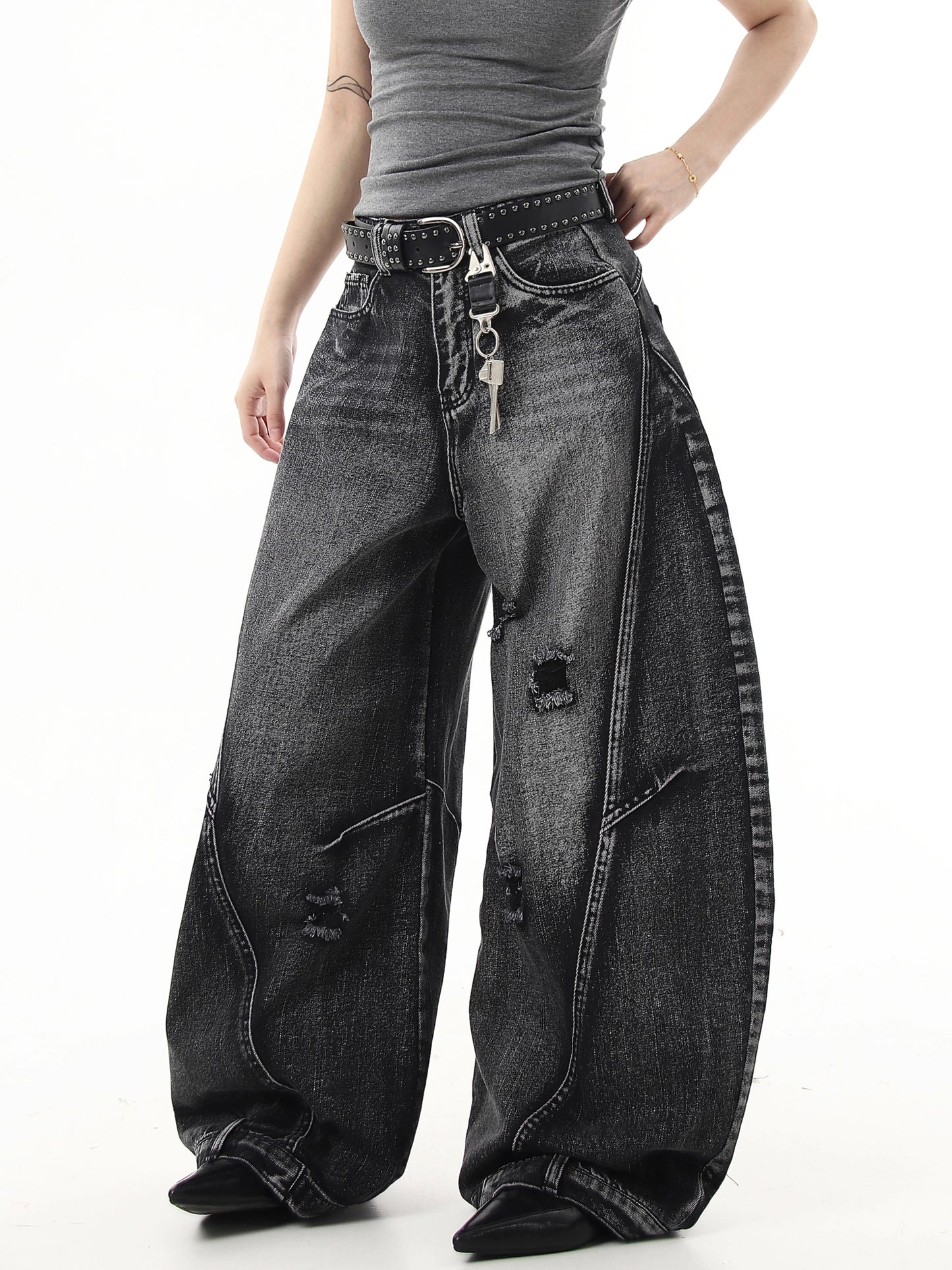 Curve Destroyed Denim