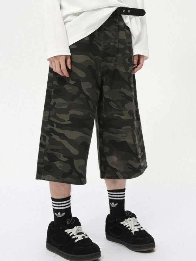 Camoflage Jorts Denim