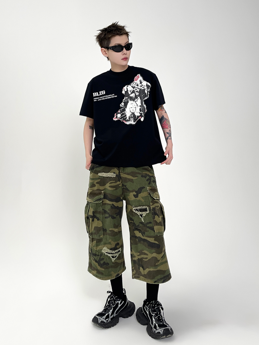 Old Portrait T-shirt (2color)