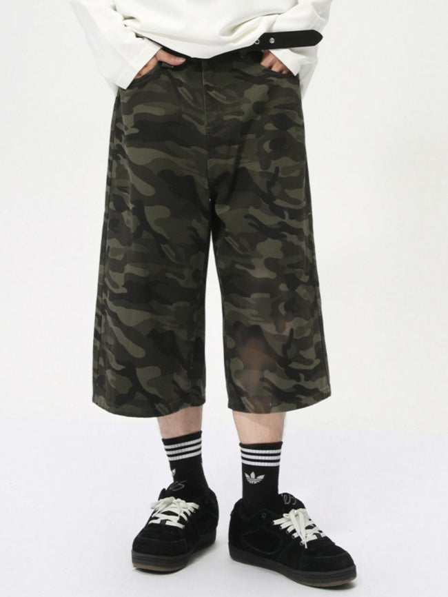 Camoflage Jorts Denim