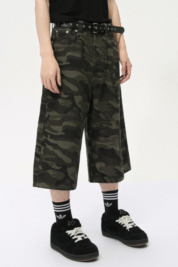 Camoflage Jorts Denim