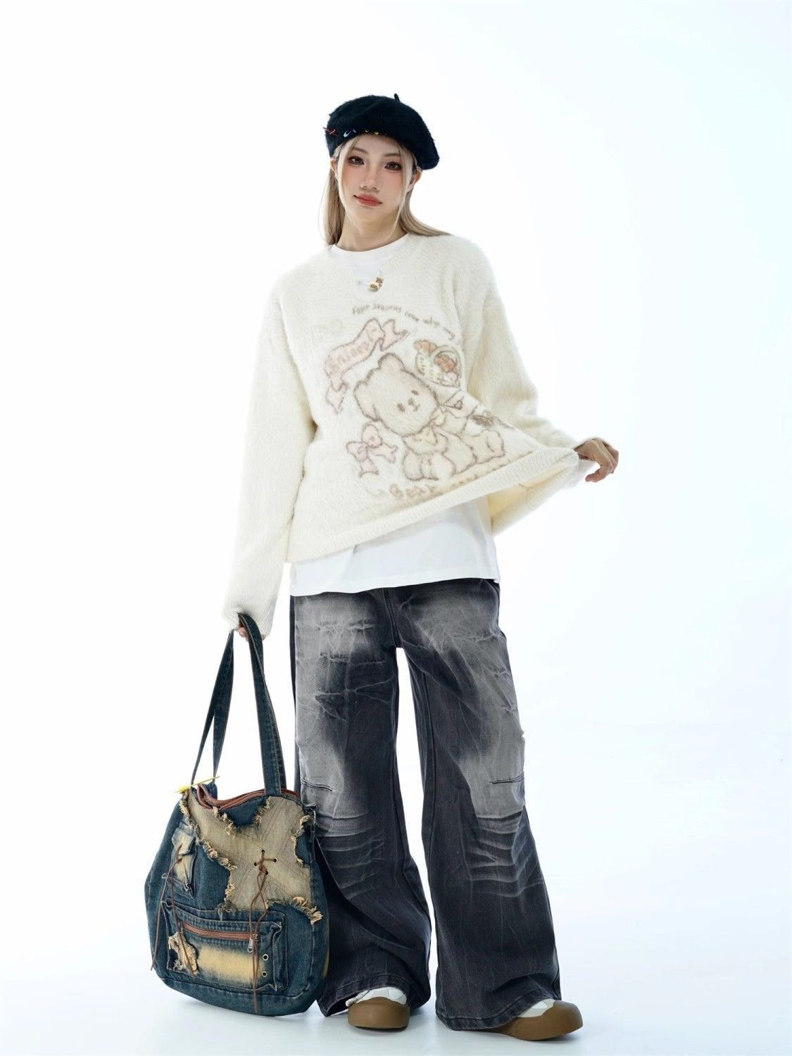 Overwashed Crack Denim