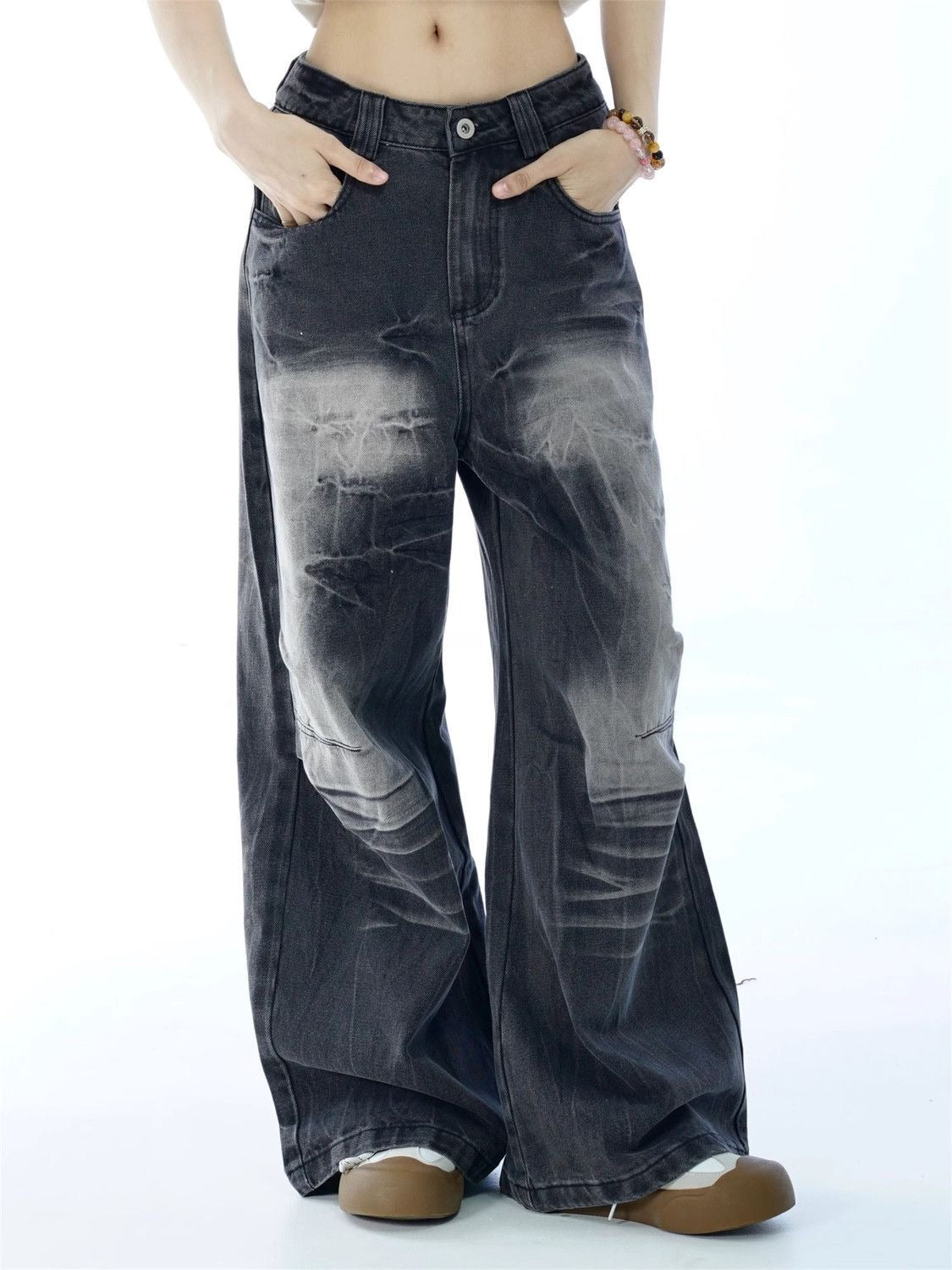 Overwashed Crack Denim