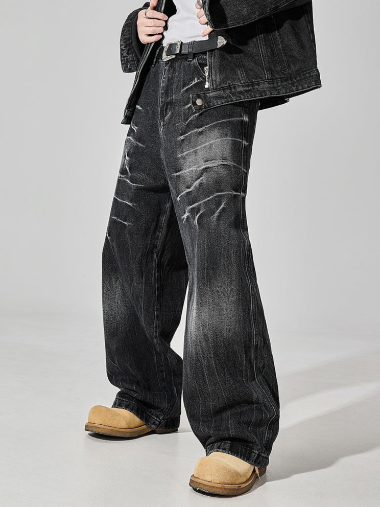 Crack Thunder Washed Denim (2color)