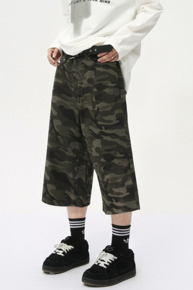 Camoflage Jorts Denim